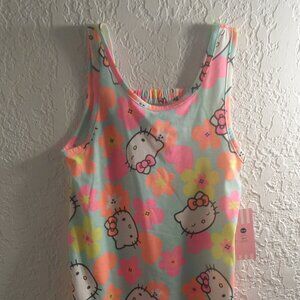 Hello Kitty Girls Tank Printed Dropwaist Dress